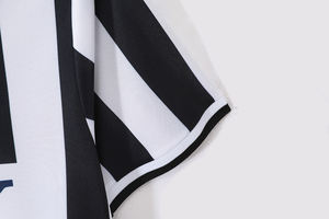 Maillot domicile <span class=keywords><strong>Del</strong></span> <span class=keywords><strong>Piero</strong></span> 97 noir et blanc à rayures rétro, impression personnalisée du nom, 100% polyester, séchage rapide, petite série, vente en gros à bas prix - Product Image 4