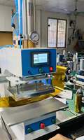Venda quente Automática Digital Pneumática Folha De Ouro Couro Logotipo Em Relevo Hot Stamping Máquina para couro PVC Caixa De Madeira papelão