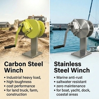 Hochfester Einarm-400kg-Rettungsbootlifter Mini-Davit-Kran für Fischerboote, Yachten, Superyachten, Segelboote und Schnellboote