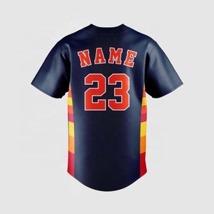 Camiseta Deportiva Casual de Béisbol para Hombre, Marca PIHA SPORTS Classics, Transpirable, de Poliéster/Algodón, Manga Corta, con Botones y Estrellas, Cuello en V - Product Image 6