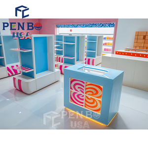 Comptoir de présentation de bonbons décoratifs pour magasins de confiserie, personnalisable pour toute la surface du magasin, présentoir de bonbons pour magasins de bonbons - Product Image 5