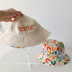 Sombrero de Pescador para Niños, 100% Algodón, a Rayas, Transpirable, Resistente al Viento, para Verano, Protección Solar, para Niños y Niñas, Bonito y Versátil - Product Image 2