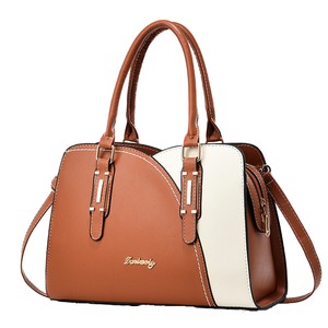 Sac fourre-tout en cuir PU fantaisie personnalisé de marque, nouvelle mode, fermeture éclair, imperméable, en polyester, design portable, vente en gros - Product Image 1