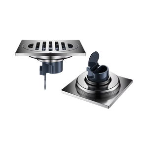 Drenaje de Piso Rectangular Moderno de Acero Inoxidable 304 de Gran Desplazamiento, Tubos de 75, Filtro Antiolor para Alcantarillado de <span class=keywords><strong>110</strong></span>, Baño, Inodoro, Cocina - Product Image 1