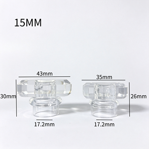 Bouchon de bouteille de parfum en <span class=keywords><strong>plastique</strong></span> de luxe personnalisé 15Mm clair bouchon de parfum Surlyn bouchon Fea15 - Product Image 2