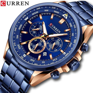 Montre pour femme CURREN 8399, luxe, sport, antique, acier inoxydable, étanche, quartz - Product Image 1