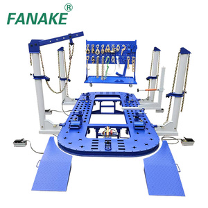 Máquina Enderezadora de Chasis para Carrocería Fanake con Plataforma Giratoria de 360°, Abrazaderas Ajustables de Acero Inoxidable/Manganas - Product Image 4