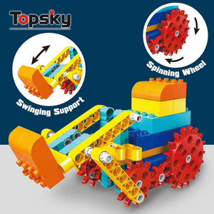 Set di Costruzioni Educativo Creativo per Bambini, Blocchi Elettrici con Ingranaggi Fai-<span class=keywords><strong>da</strong></span>-Te, Giocattolo Ingegneristico Multiforme - Product Image 5