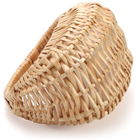 Panier en osier tressé de style européen classique et romantique avec doublure en plastique pour fleurs de mariage ou décoration intérieure