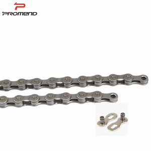 <span class=keywords><strong>Cadena</strong></span> de <span class=keywords><strong>Bicicleta</strong></span> Promend de Alta Gama, 9/<span class=keywords><strong>18</strong></span> <span class=keywords><strong>Velocidades</strong></span>, <span class=keywords><strong>para</strong></span> MTB/Carretera/BMX, Liberación Rápida, Eslabones Grandes de Acero, Color Gris, Segura y Duradera - Product Image 5