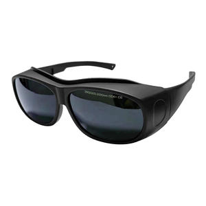 Gafas de seguridad para láser de 200-2000nm OD6+ con montura negra, gafas protectoras para protección contra la radiación de luz - Product Image 1