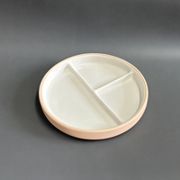 Vaisselle pour enfants en céramique de qualité alimentaire sans BPA, design moderne, bol, assiette à ventouse, ensemble de repas pour enfants, tasses