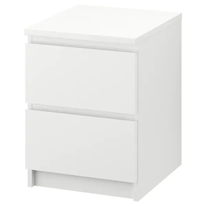 Easy <span class=keywords><strong>Malm</strong></span> 2-ลิ้นชักหน้าอก-สีขาว15 3/4X21 5/8" - Product Image 1