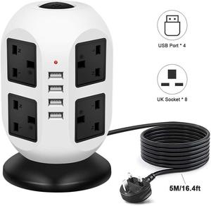 Nhà máy nóng bán 8 cách 4 cổng USB điện cắm ổ cắm mở rộng ổ cắm điện đa cắm ổ cắm - Product Image 5