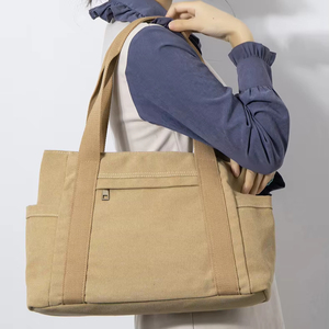 Borse all'ingrosso cina Trendy University Unisex personalizzabili in tela di cotone borse Tote per studenti universitari - Product Image 5