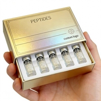 Nouvelle boîte d'emballage de médicaments en plastique avec insert en plastique pour flacons de 2 ml, 3 ml, 10 ml, design professionnel, impression en relief