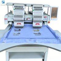 Nouvelle machine à broder informatisée à 2 têtes - 12 aiguilles, 1200 tr/min, fonctionnement automatique