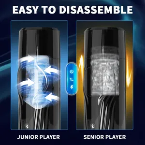 Giovani temporali stimolazione del pene per adulti sensoriale automatico maschio masturbatore tazza 7 modalità mani libere elettrico silenzioso ABS/TPE - Product Image 3