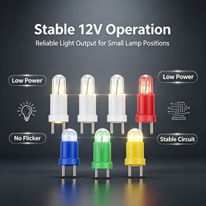 Ampoule LED COB T5 pour voiture, multicolores, blanc, rouge, vert, bleu, jaune, <span class=keywords><strong>rose</strong></span>, 12V, lampe de tableau de bord - Product Image 2
