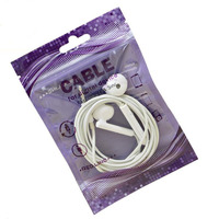 Produits électroniques en plastique sac à fermeture éclair utilisé pour emballer l'écouteur et câble de données personnalisé sachets d'emballage