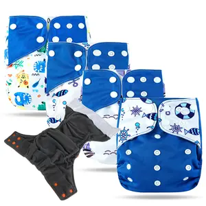 Best Baby Hemp Cloth Diapers Newborn Reusable Prefold Nappies With Charcoal Bamboo Diapers