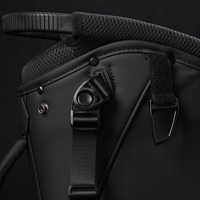 Sac de golf ASL GOLF en cuir PU imperméable avec séparateurs pleine longueur et logo personnalisé, offert avec 10 articles en cadeau pour l'achat d'un article.