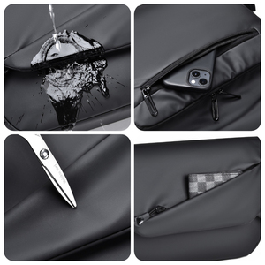 Sac à <span class=keywords><strong>bandoulière</strong></span> imperméable antivol pour <span class=keywords><strong>homme</strong></span>, sac à <span class=keywords><strong>bandoulière</strong></span> tendance de haute qualité, sac à <span class=keywords><strong>bandoulière</strong></span> décontracté pour le travail et les affaires - Product Image 4