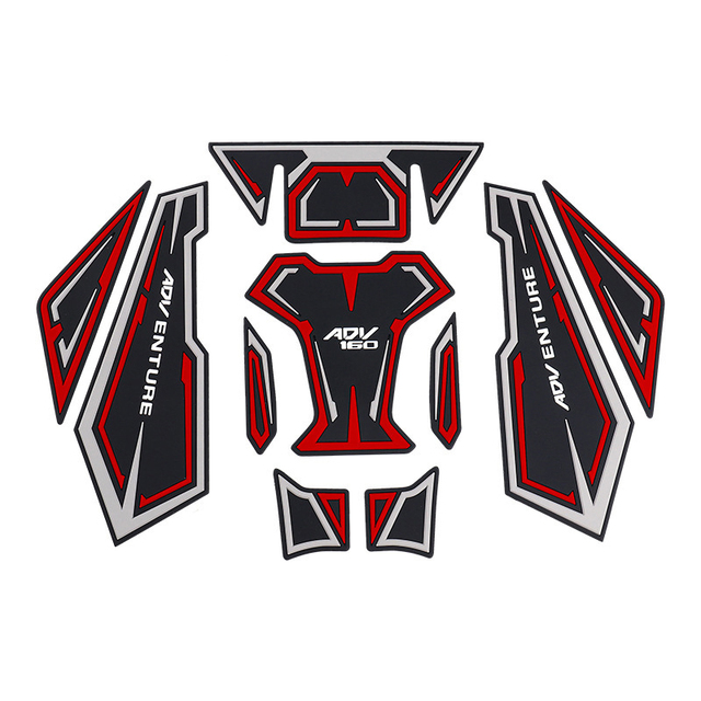 Motorcycle Rubber Fuel Tank Stickers Suitable for Honda 23-24 ADV160 Motorbike Body Modification Accessories