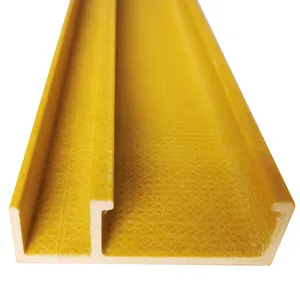 Fiberglass C Channel Profile Glass Fiber U Bar GRP L Angle for Handrail and Fence