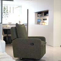 Fauteuil électrique zéro gravité, amovible et lavable, monoplace 360 °   Fauteuil à bascule rotatif - un incontournable pour les parents et les enfants.