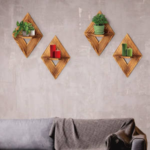 Étagères murales flottantes en bois 2 pièces pour la décoration murale, l'affichage de plantes, l'organisation de la <span class=keywords><strong>cuisine</strong></span>, de la salle de bain ou du salon - Product Image 6