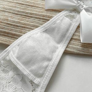 Culottes string confortables pour femmes, taille basse, string transparent, string non tissé respirant, antibactérien, logo, taille fine, bretelles fines - Product Image 5