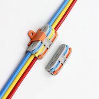 Assortiment de connecteurs de fils d'épissure compacts, connecteur de câblage rapide pour bornier enfichable AWG 28-12