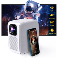 [Garantie après vente] Wupro/OEM/ODM Mini projecteur vidéo Portable basse quantité minimale de commande 1080P Smart Android 9.0 350 ANSI Lumens projecteur LCD