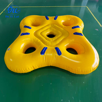 Bouée de natation huit places pour parc aquatique, bouée gonflable en PVC pour quatre personnes, bouée double pour deux personnes