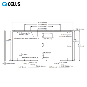 Panneaux solaires Qcells Q Cell Prix 490 Watt 480W 475w Bifaciaux Photovoltaïques Pv Panneaux solaires Q.PEAK DUO XL-G10.3/<span class=keywords><strong>BFG</strong></span> 475-490 - Product Image 3