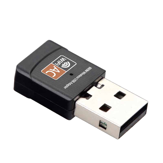 USB 600Mbps Wi-Fi Adapter 2.4GHZ Ethernet PC Antenna AC Wifi Receiver Dongle 5.8GHz Wireless USB Wifi Ethernet for Laptop