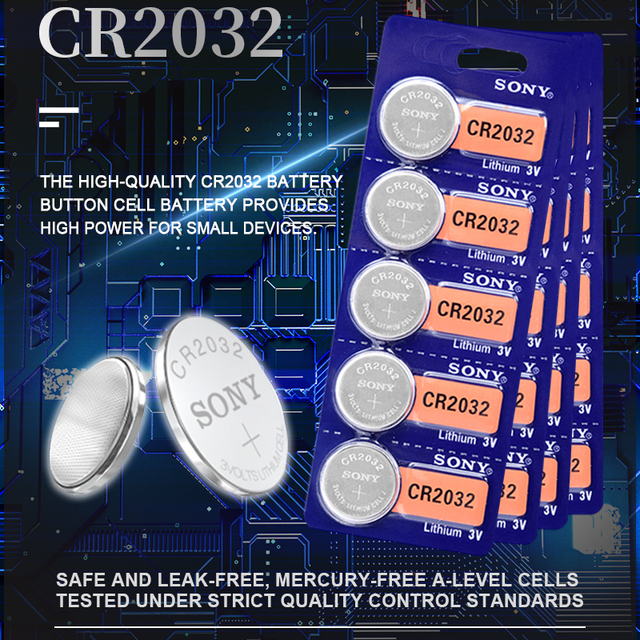 2032 Battery Cr2025 Cr 2016 5004LC KL2032 SB-T15 3v Button Cell Coin Lithium Batteries for Watch Computer Toys