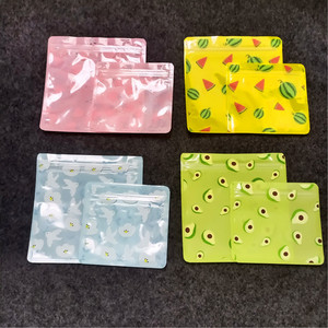 Sacs en plastique plats à fermeture éclair à trois côtés, de différentes formes, 10x10, 13x13, petits sacs mignons, mini sacs, sachets - Product Image 2