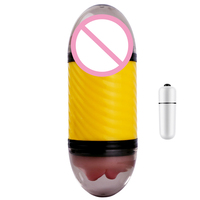 Künstliche Vagina Oralsex Pussy Spielzeug für Männer Vibrator saugen elektrische männliche Mastur bator Tasse Masturbation automatische Maschine
