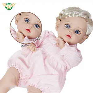 नवजात पुनर्जन्म 14-इंच सजीव असली बेबी गुड़िया खिलौना बच्चों के जन्मदिन और क्रिसमस उपहार के लिए नरम सिलिकॉन फैशन गुड़िया