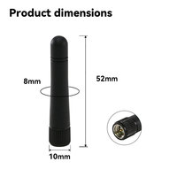 Récepteur Lora DTU 868 MHz et 915 MHz avec antenne externe en caoutchouc à polarisation verticale pour routeur aérien