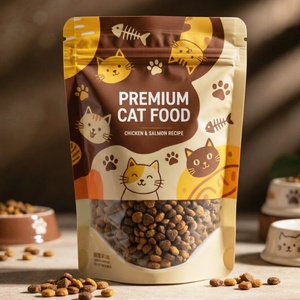 Custom Printed Logo 3.5g 14g 1oz 1lb Food Doypack Smell <b>Proof</b> Resealable Mylar Bags Plastic Mylar Bags for Pet Food Packaging - Product Image 2