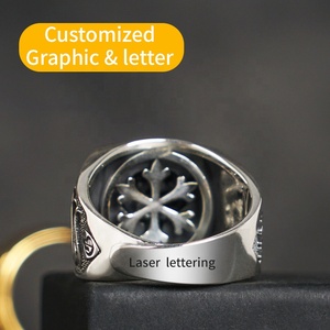 Bague ajustable en argent sterling 925 plaqué or <span class=keywords><strong>de</strong></span> haute qualité personnalisée, design lion unique, <span class=keywords><strong>meilleure</strong></span> vente pour les mariages et les fêtes - Product Image 2