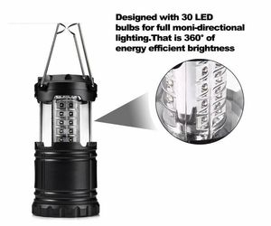 ไฟแคมป์ปิ้ง 30LED แบบพับได้ ความสว่างสูง ใช้ถ่าน AA แขวนในเต็นท์ได้ - Product Image 2