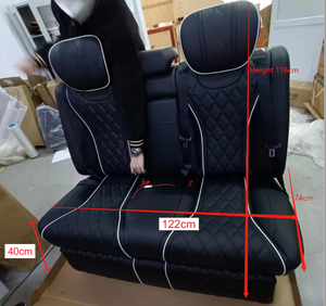 Asiento aerodinámico personalizado de fábrica de China, asiento de Banco de lujo para Benz <span class=keywords><strong>Vito</strong></span> V Class Sprinter Auto trasero de tres asientos <span class=keywords><strong>Camper</strong></span> Van sofá <span class=keywords><strong>cama</strong></span> - Product Image 4