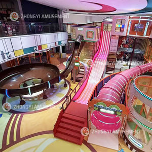 Grand équipement de terrain de jeu intérieur commercial <span class=keywords><strong>Jeux</strong></span> de terrain de jeu intérieur doux Aire de jeu pour enfants équipée d'une grande matrice de toboggan Vortex - Product Image 2