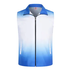 custom Gradually change the work reflector vest promotion vest supermarket staff uniform for men women