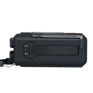 מנורת קריאה ניידת לשעת חירום עם סוללה 2000mAh, רדיו AM/<span class=keywords><strong>FM</strong></span>/WB, אזעקת SOS ושקע לאוזניות - Product Image 4