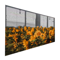 Affichage de fenêtre LED en verre transparent P3.91 écran maillé LED pour ascenseur de centre commercial et publicité de magasin de détail